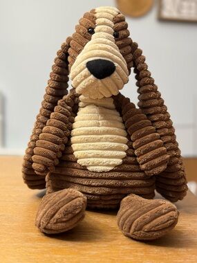 Jellycat Brown & Cream Corduroy Hound Plush